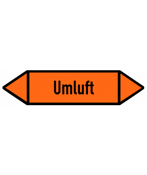 Richtungspfeil Umluft