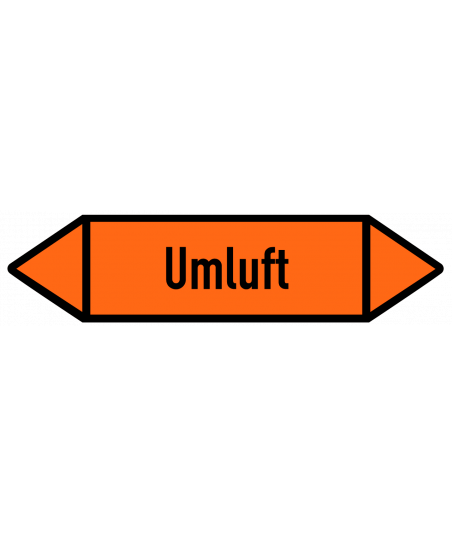 Richtungspfeil Umluft