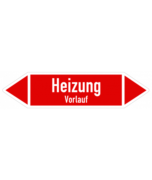 Richtungspfeil Heizung Vorlauf