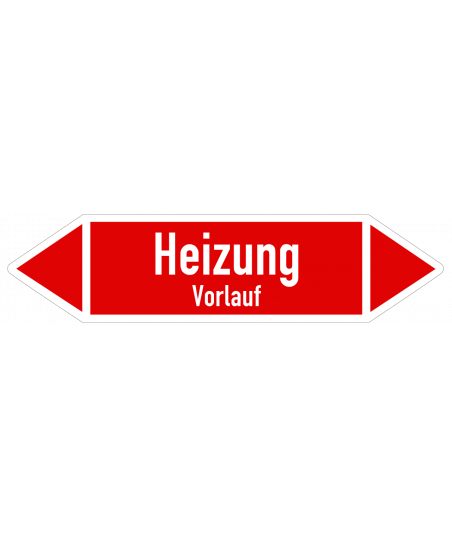 Richtungspfeil Heizung Vorlauf