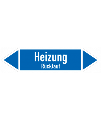 Richtungspfeil Heizung Rücklauf